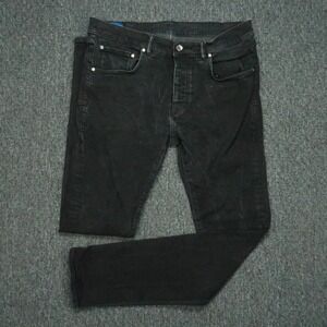 Purple Brand Jeans Mens 36x34 Black P001 5 Pocket Limited Edition Button Fly